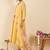 Women Floral Embroidered Panelled Thread Work Kurta with Trousers & With Dupatta