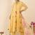 Women Floral Embroidered Panelled Thread Work Kurta with Trousers & With Dupatta