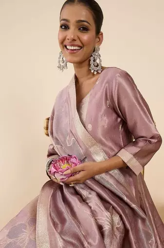 Women Ethnic Motifs Regular Kurta with Trousers & With Dupatta