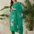 Women Floral Printed Regular Thread Work Kurta with Trousers & With Dupatta