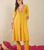 Women Empire Gotta Patti Kurta with Trousers