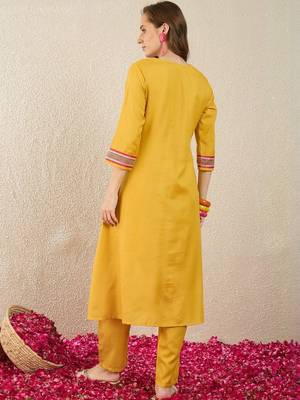 Women Empire Gotta Patti Kurta with Trousers 4