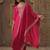 Ethnic Motifs Embroidered Chanderi Cotton Kurta With Trousers & Dupatta