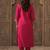 Ethnic Motifs Embroidered Chanderi Cotton Kurta With Trousers & Dupatta