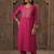 Ethnic Motifs Embroidered Thread Work Pure Cotton Kurta With Trousers & Dupatta