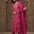 Ethnic Motifs Embroidered Thread Work Pure Cotton Kurta With Trousers & Dupatta