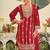 Ethnic Motifs Embroidered Straight Kurta With Palazzos & Dupatta