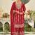 Ethnic Motifs Embroidered Straight Kurta With Palazzos & Dupatta