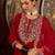 Women Ethnic Motifs Embroidered Thread Work Velvet Kurta & Trousers With Dupatta