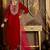 Women Ethnic Motifs Embroidered Thread Work Velvet Kurta & Trousers With Dupatta