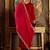 Women Ethnic Motifs Embroidered Thread Work Velvet Kurta & Trousers With Dupatta