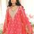 Ethnic Motifs Embroidered V-Neck Thread Work Kurta With Palazzos & Dupatta