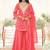 Ethnic Motifs Embroidered V-Neck Thread Work Kurta With Palazzos & Dupatta