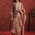 Floral Woven Design Round Neck Straight Kurta With Trousers & Dupatta