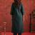 Floral Yoke Design Round Neck Thread Work Kurta With Trousers & Dupatta
