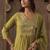 Women Ethnic Motifs Embroidered Pleated Mirror Work Kurta Set