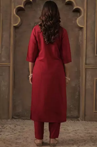 Women Ethnic Motifs Printed Regular Sequinned Kurta with Trousers & Dupatta