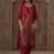 Women Ethnic Motifs Printed Regular Sequinned Kurta with Trousers & Dupatta
