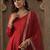 Liva Sweetheart Neck Anarkali Kurta With Trousers & Dupatta