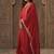 Liva Sweetheart Neck Anarkali Kurta With Trousers & Dupatta
