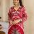 Floral Printed V-Neck Kurta with Palazzos