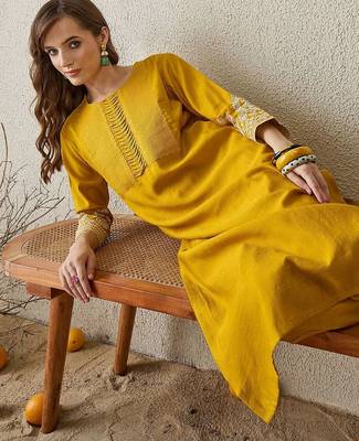 Ethnic Motifs Embroidered Beads And Stones Kurta With Trouser 6
