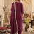 Women Geometric Embroidered Kurta with Trousers & Dupatta