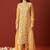 Floral Embroidered Straight V-Neck Thread Work Kurta & Trousers Dupatta