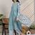 Ethnic Motifs Printed Thread Work Pure Cotton Kurta With Trousers &