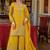 Ethnic Motifs Embroidered Round Neck Thread Work Kurta With Palazzos & Dupatta
