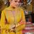 Ethnic Motifs Embroidered Round Neck Thread Work Kurta With Palazzos & Dupatta