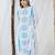Women Geometric Dyed Cotton Kurta with Trousers & Dupatta