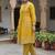 Women Ethnic Motifs Embroidered Panelled Thread Work Cotton Kurta with Trousers