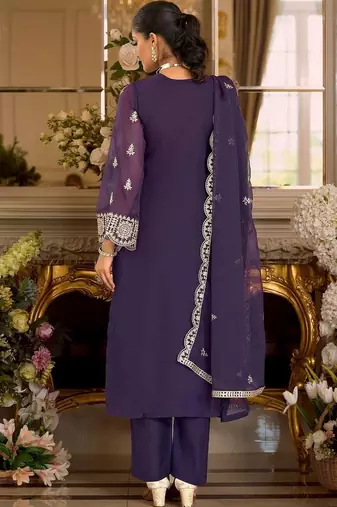 Women Ethnic Motifs Embroidered Kurta with Trousers & Dupatta