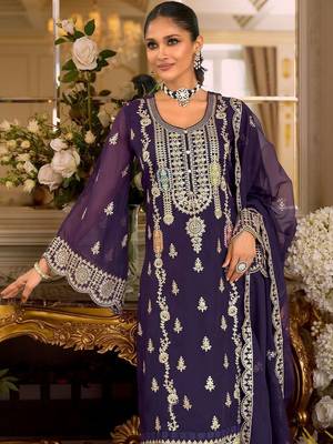 Women Ethnic Motifs Embroidered Kurta with Trousers & Dupatta 6