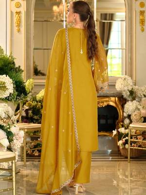 Women Ethnic Motifs Embroidered Kurta with Trousers & Dupatta 4