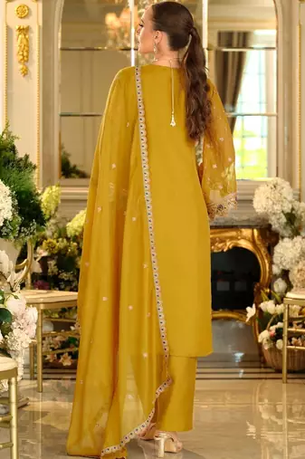 Women Ethnic Motifs Embroidered Kurta with Trousers & Dupatta