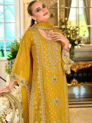 Women Ethnic Motifs Embroidered Kurta with Trousers & Dupatta 6