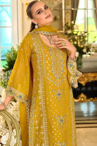 Women Ethnic Motifs Embroidered Kurta with Trousers & Dupatta