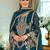 Ethnic Motifs Embroidered Thread Work Straight Kurta With Trousers & Dupatta