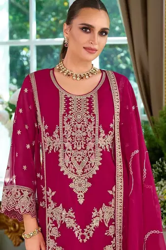 Women Ethnic Motifs Embroidered Kurta with Trousers & Dupatta