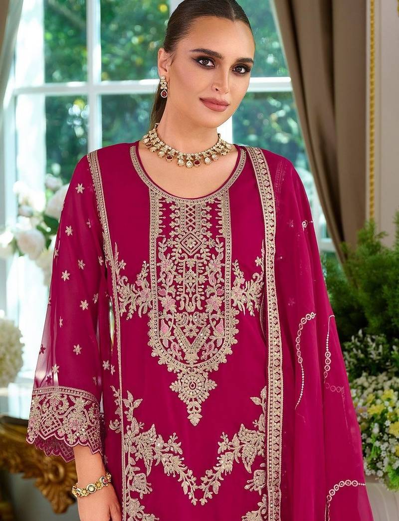 Women Ethnic Motifs Embroidered Kurta with Trousers & Dupatta