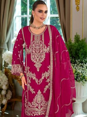 Women Ethnic Motifs Embroidered Kurta with Trousers & Dupatta 6