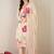 Women Floral Printed Regular Linen Kurta with Trousers & With Dupatta