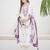 Women Floral Embroidered Thread Work A-Line Kurta & Trousers With Dupatta