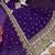 Purple fendy silk embroidered stitched kurta set