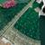 Green fendy silk embroidered stitched kurta set