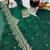 Green fendy silk embroidered stitched kurta set