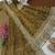 Gold fendy silk embroidered stitched kurta set