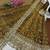Gold fendy silk embroidered stitched kurta set